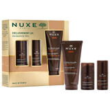 Nuxe Men set, gezichtshydraterende gel 50 ml + roll-on deodorant 50 ml + douchegel 200 ml