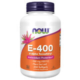 Now Foods E-400, vitamine E, 250 gelcapsules