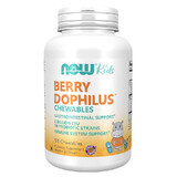 Now Foods Berry Berry Dophilus Kids, 120 comprimidos masticables