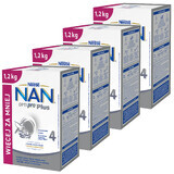 Nestle NAN Optipro Plus 4, product op basis van melk voor kinderen vanaf 2 jaar, 4 x 1,2 kg