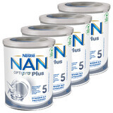 Nestle NAN Optipro Plus 5 produs pe bază de lapte pentru copii peste 2,5 ani, 4 x 800 g