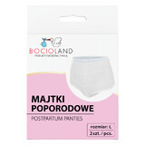 Bocioland, postnatale onderbroek, mesh, maat L, 2 stuks