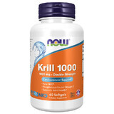 Now Foods Krill Oil, krillolie 1000 mg, 60 capsules