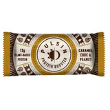 Eiwitreep met karamel, pinda's en chocolade, 50g, Pulsin