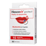 Hascovir Protect, herpespleisters, 15 stuks