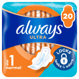 Always Ultra, gevleugeld maandverband, Normal Plus, 20 stuks