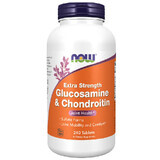 Now Foods Glucosamina y condroitina, glucosamina con condroitina, 240 comprimidos