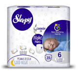 Baby nappies Night, Nr 6 X Large, 15-27 kg, 20 pieces, Sleepy