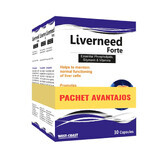 Pakje Liverneed Forte 3x30 capsules, EsVida Pharma