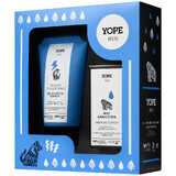 Yope Men's set, Energy of Purification gezichtsreinigingsgel, 150ml + Moisture Power gezichtscrème, 50ml