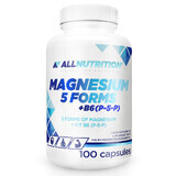 Allnutrition Magnesium 5 vormen + B6 (P-5-P), 100 capsules