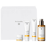 Dr. Hauschka Beautiful Face Set, invigorating toner 100 ml + rose day cream 30 ml + face wash 75 ml + lip balm in jar 4.5 ml