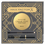 Set Max Factor, 2000 Calorie Black, mascara, 9 ml + Cremepuff, doorschijnend 005, 14 g + Kohl Pencil, eyeliner, zwart, 4 g