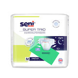 Seni Super Trio, scutece, Mediu, 75-110 cm, 10 buc