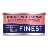 Fish4Dogs Finest hondenvoer in blik met makreel, wortels en spinazie 85 g