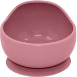 Petite&Mars Silicone bowl with suction cup TAKE&MATCH Dusty Rose 6m+ 350 ml