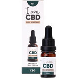 Eu sunt CBD Full Spectrum CBG ulei de cânepă 10% original 10 ml