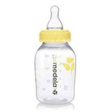 PP-Saugflasche mit Silikon-Sauger mit langsamem Durchfluss, Größe S, 150 ml, Medela