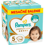 Pampers Premium Care Pannolini usa e getta Taglia. 5 (11-16 kg) - confezione mensile 148 pz.