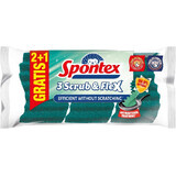 Spontex Scrub & Flex, extra flexibele vaatspons 3 stuks