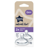 Natural Start Variable Flow Sauger, +0 Monate, 2 Stück, Tommee Tippee