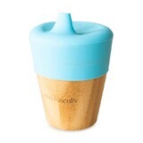 Bamboe mok met snavel, blauw, 190ml, Eco Rascals