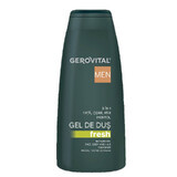 Gel douche frais 3 en 1, 400ml, Gerovital Men