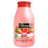 Gel doccia idratante con latte ed estratto di fragola e menta, 250 ml, Cottage