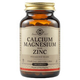 Calcium Magnésium Plus Zinc, 100 comprimés, Solgar