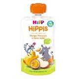 Purée de fruits Hippis Poire, Pomme, Mangue, Fruit de la Passion, 100 gr, Hipp