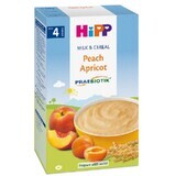 Lait et céréales aux pêches et abricots, +4 mois, 250 g, Hipp