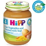 Tasty vegetables and potatoes with veal, +4 months, 125 g, Hipp