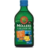 Huile de foie de morue oméga 3 au goût tutti-frutti pour enfants, 250 ml, Möller's