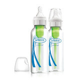 Browns Anti-Colic Bottle Pack avec biberon en verre à col étroit Options+ 2x250 ml