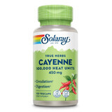 Piment de Cayenne 450 mg Solaray, 100 gélules, Secom