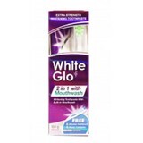 Dentifrice et brosse + bain de bouche 2 en 1, 100 ml , White Glo