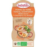 Purée de tomates, champignons et veau bio, +8 mois, 2 x 200g, BabyBio