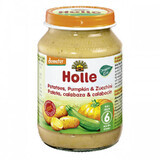 Zucchine, purea di zucca e patate, 190 g, Holle Baby Food