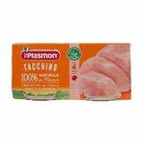 Gehomogeniseerde kalkoenvleespuree, +4 maanden, 2x 80g, Plasmon