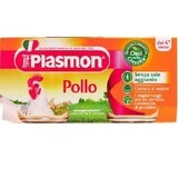 Piure omogenizat din carne de pui +4 luni, 2 bucati, 80 gr, Plasmon