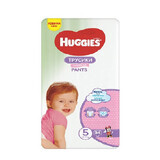 Scutece Pants Girl Nr. 5, 12 -17 kg, 34 bucati, Huggies