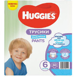 Culotte de protection Soft Comfort Boy No. 6, 15-25 kg, 60 pièces, Huggies