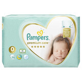 Couches Premium Care New Born No. 0, 0-2,5 kg, 30 pièces, Pampers