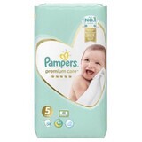 Scutece Premium Care Nr. 5, 11-16 Kg, 58 bucati, Pampers