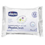 Chicco Fazzolettini Umidificati Physioclean, 16 Salviette