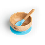 Set bol et cuillère en bambou, Bleu, Oaki