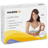 Reggiseno per allattamento Comodo reggiseno bianco, taglia L, Medela