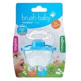 Ciuccio ruolo spazzolino Frontease, Blu, +3 mesi, Brush Baby