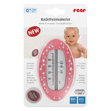 Ovales Badethermometer, rot-beerig, Reer