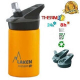 Stainless steel thermos with automatic lid Jannu Galbior, 350ml, Laken